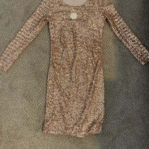 Pink Blush Maternity Sequin Dress